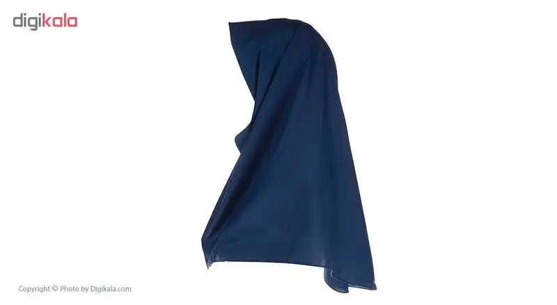 مقنعه مدل 90 کد 04 رنگ آبی کاربنی تک سایز