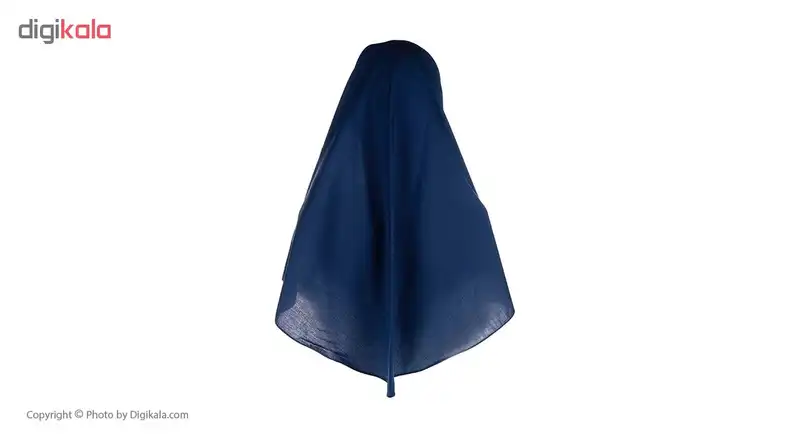 مقنعه مدل 90 کد 04 رنگ آبی کاربنی تک سایز