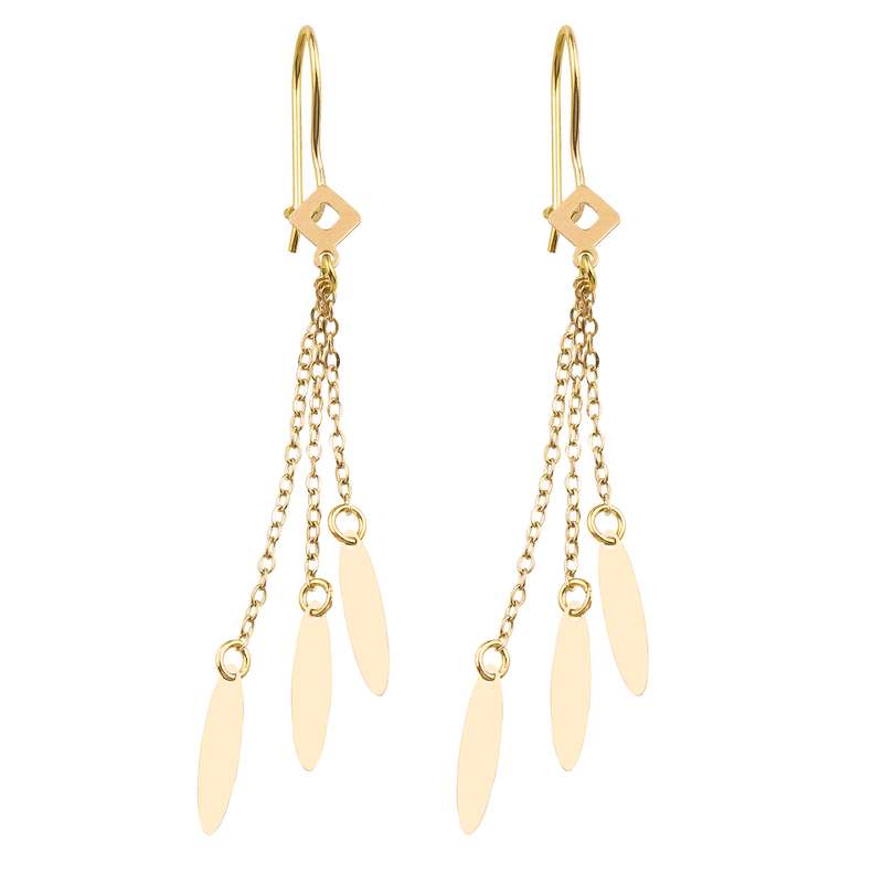 گوشواره طلا 18 عیار زنانه کد EA192