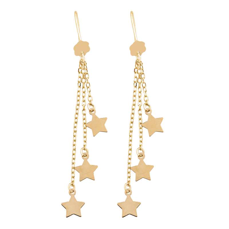 گوشواره طلا 18 عیار زنانه کد EA190