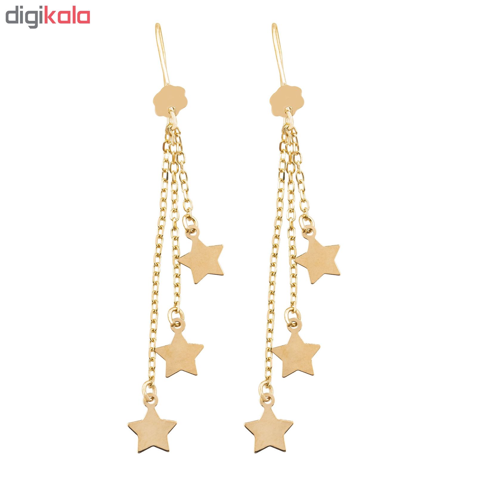 گوشواره طلا 18 عیار زنانه کد EA190 -  - 2