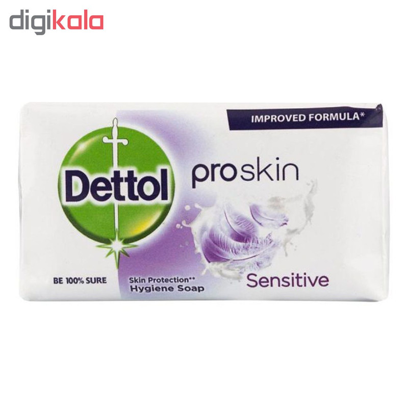 صابون ضد باکتری دتول مدل Proskin Sensitive وزن 105 گرم صابون ضد باکتری دتول مدل Proskin Sensitive وزن 105 گرم