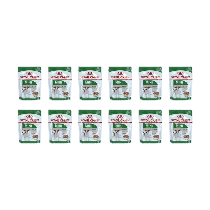 پوچ سگ رویال کنین مدل Mini بسته 12 عددی وزن 85 گرم