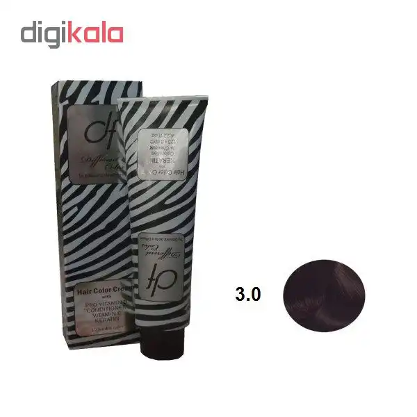 رنگ مو دیفرنت سری طبیعی حجم 125 میلی لیتر مجموعه 10 عددی