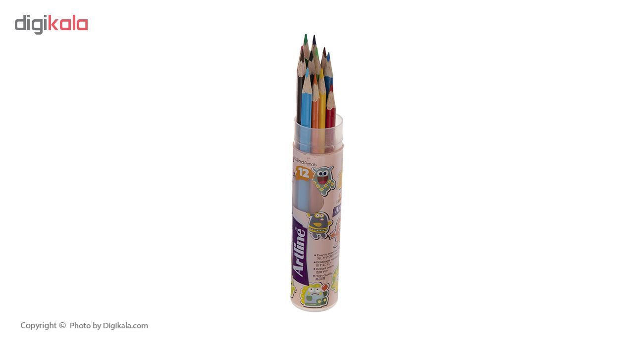 مداد رنگی 12 رنگ آرت لاین مدل ECP12-PLR/IL