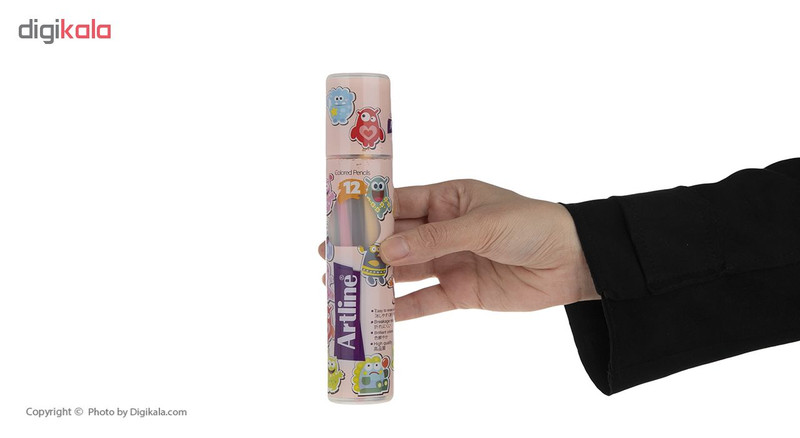 مداد رنگی 12 رنگ آرت لاین مدل ECP12-PLR/IL