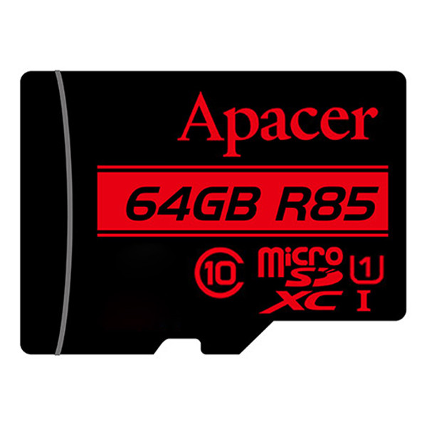 کارت حافظه microSDXC اپیسر مدل AP64G کلاس 10 استاندارد UHS-I U1 سرعت 85MBps ظرفیت 64 گیگابایت