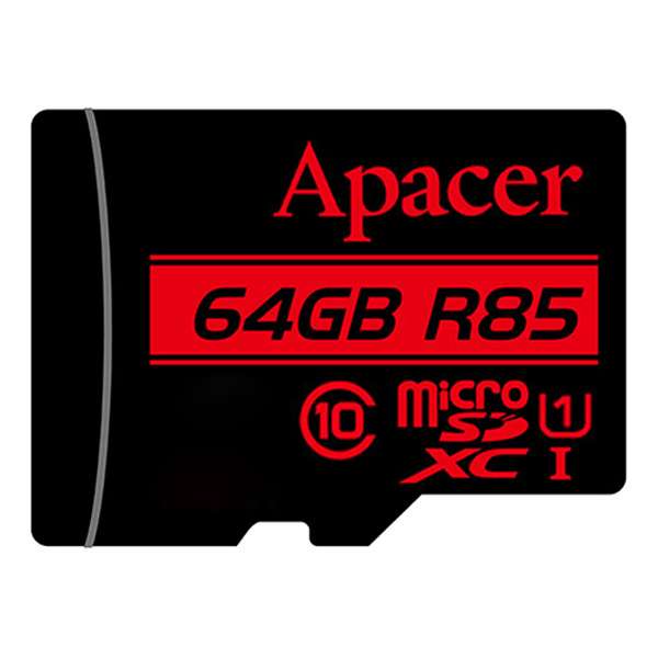 کارت حافظه microSDXC اپیسر مدل AP64G کلاس 10 استاندارد UHS-I U1 سرعت 85MBps ظرفیت 64 گیگابایت کارت حافظه microSDXC اپیسر مدل AP64G کلاس 10 استاندارد UHS-I U1 سرعت 85MBps ظرفیت 64 گیگابایت