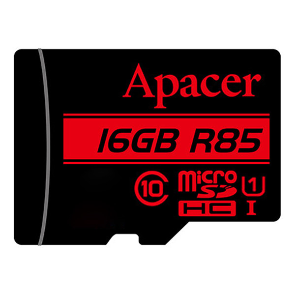 کارت حافظه microSDHC اپیسر مدل AP16G کلاس 10 استاندارد UHS-I U1 سرعت 85MBps ظرفیت 16 گیگابایت