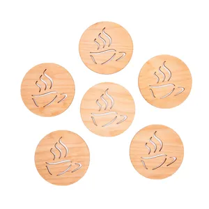 زیر لیوانی طرح فنجان بسته 6 عددی