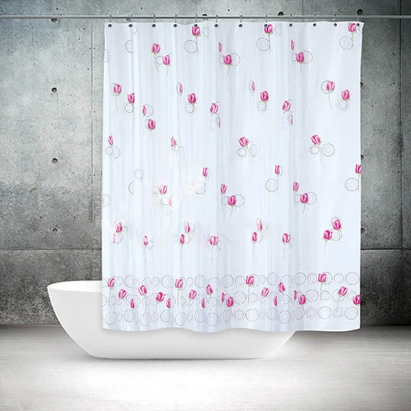 پرده حمام دلفین کد Gu-11077 سایز 200×180 سانتی متر