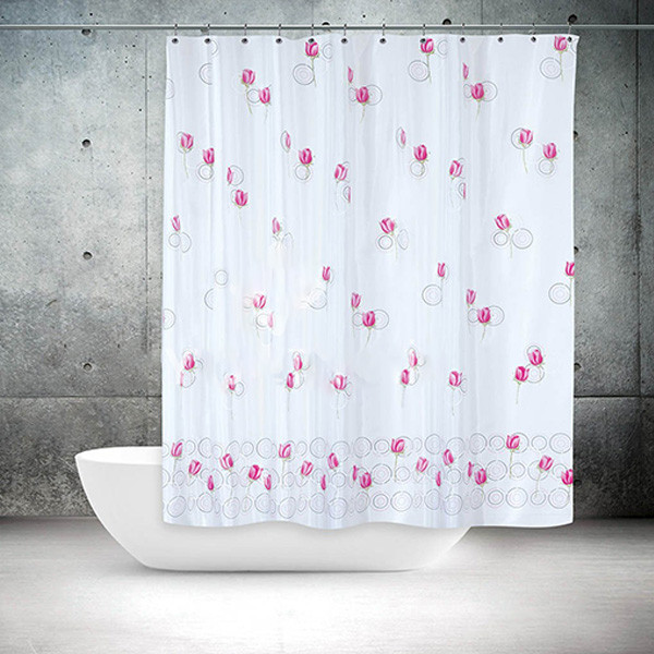 پرده حمام دلفین کد Gu-11077 سایز 200×180 سانتی متر 