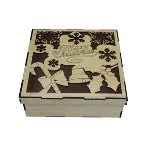 جعبه هدیه طرح تبریک کریسمس کد JB-253-F
