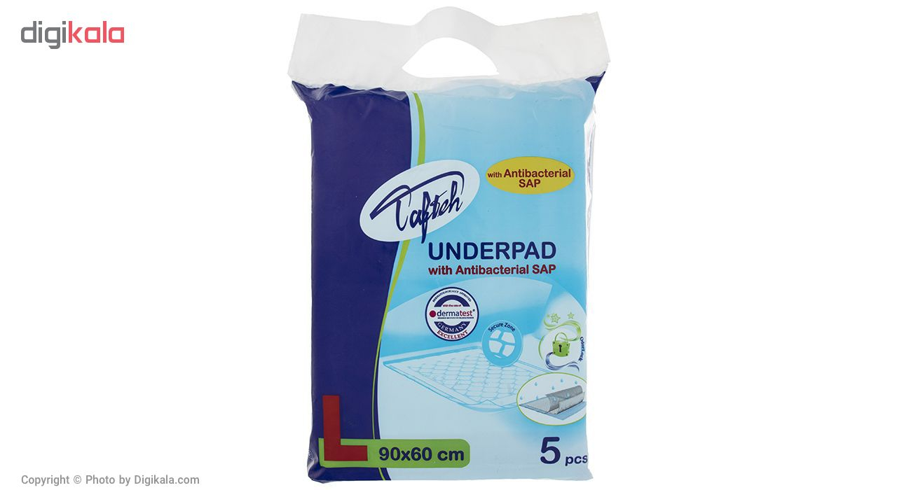 زیرانداز بهداشتی تافته مدل آنتی باکتریال بسته 5 عددی
