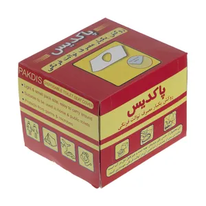 روکش یکبار مصرف توالت فرنگی پاکدیس مدل Simple سایز 40 × 40 سانتی متر