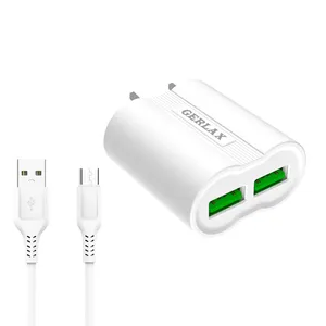 شارژر دیواری جرلکس مدل GA-06 به همراه کابل تبدیل microUSB 