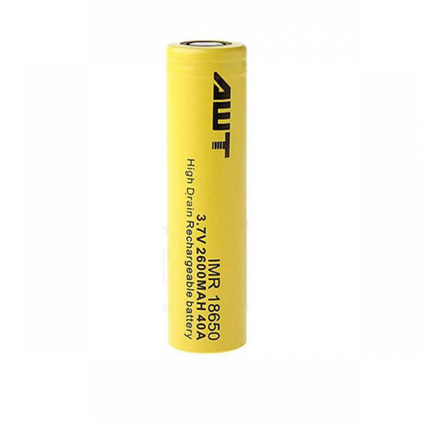 باتری لیتیوم یون قابل شارژ ای دبلیو تی کد 18650 ظرفیت 2600 میلی آمپر ساعت