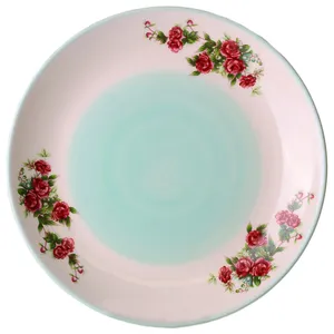 بشقاب طرح گلسرخی