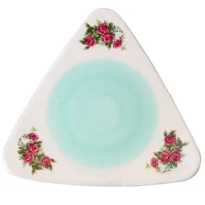 بشقاب طرح گلسرخی کد T02