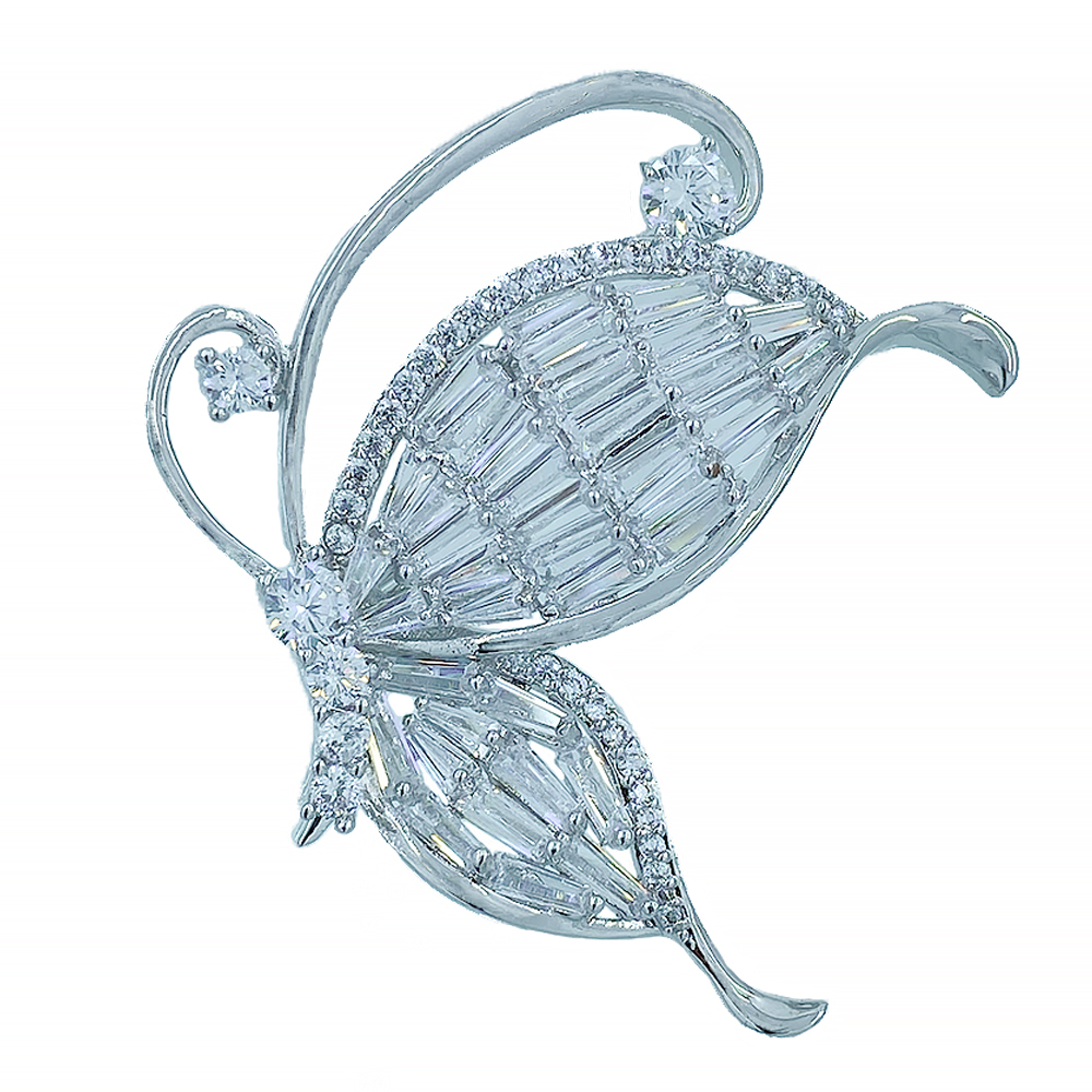 گل سینه زنانه طرح پروانه کد G2054