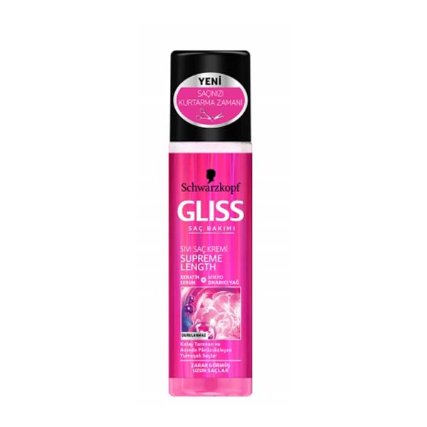 اسپری مو گلیس مدل supreme length حجم 200 میلی لیتر