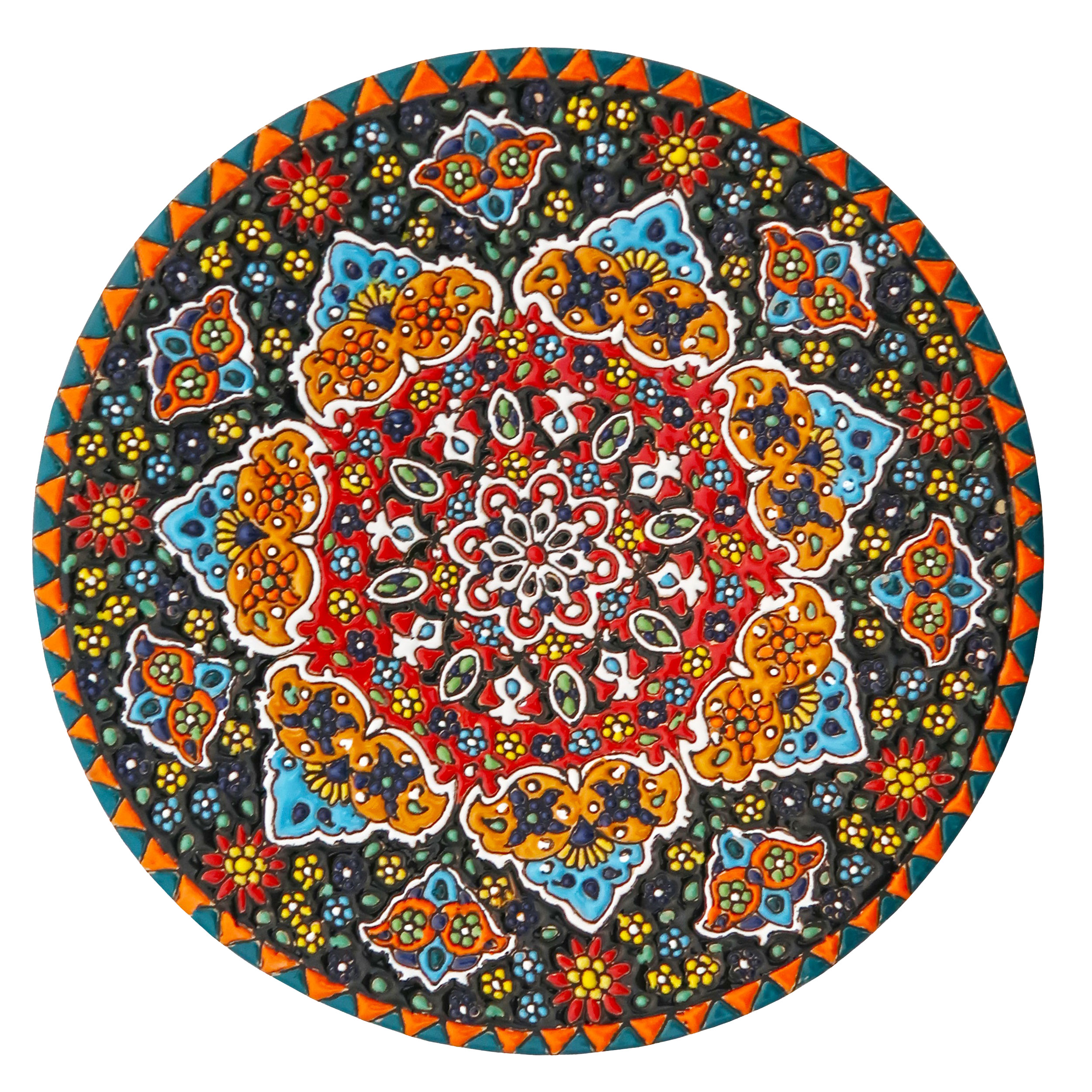 بشقاب میناکاری مدل Plt-C-BB41-25