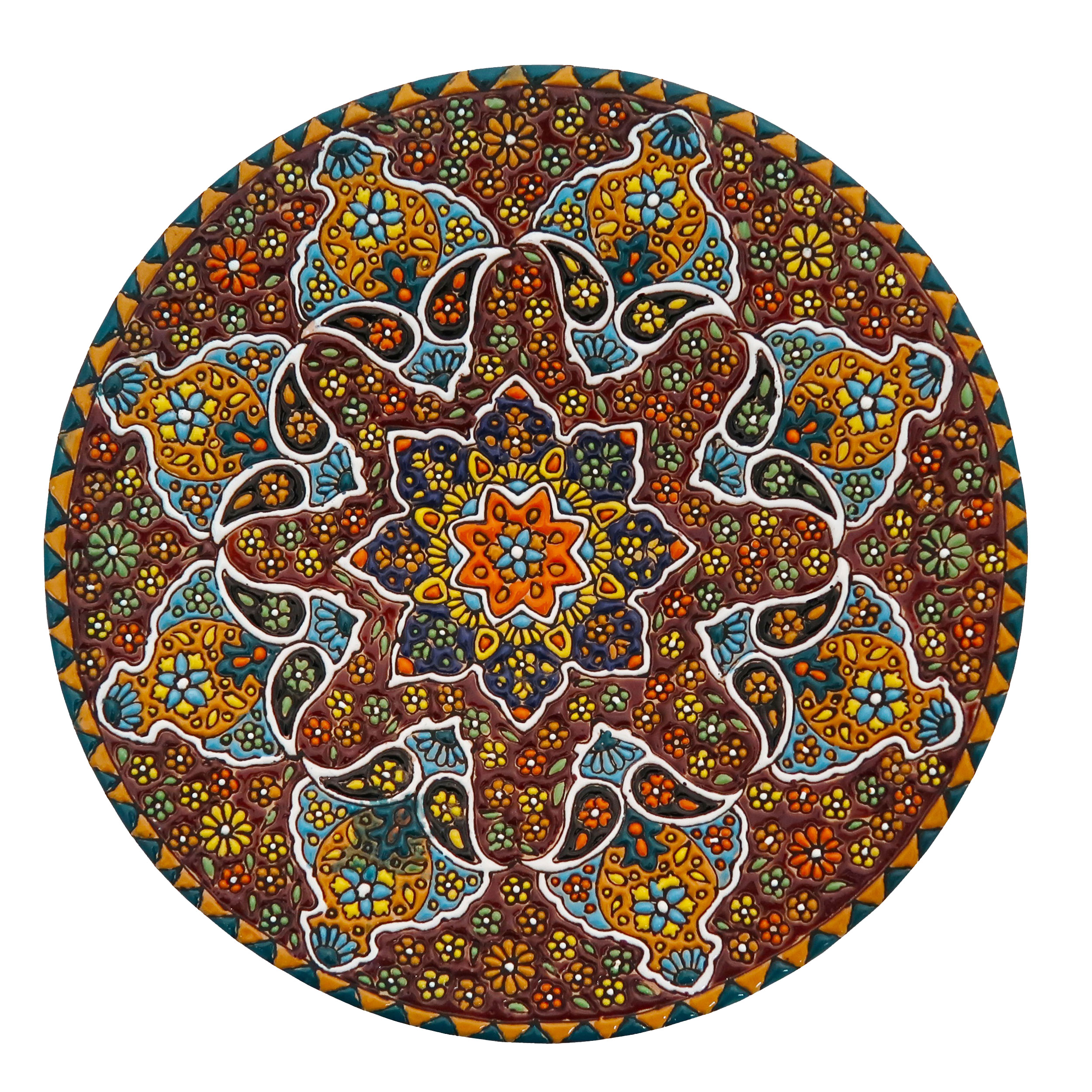بشقاب میناکاری مدل Plt-C-Br42-25