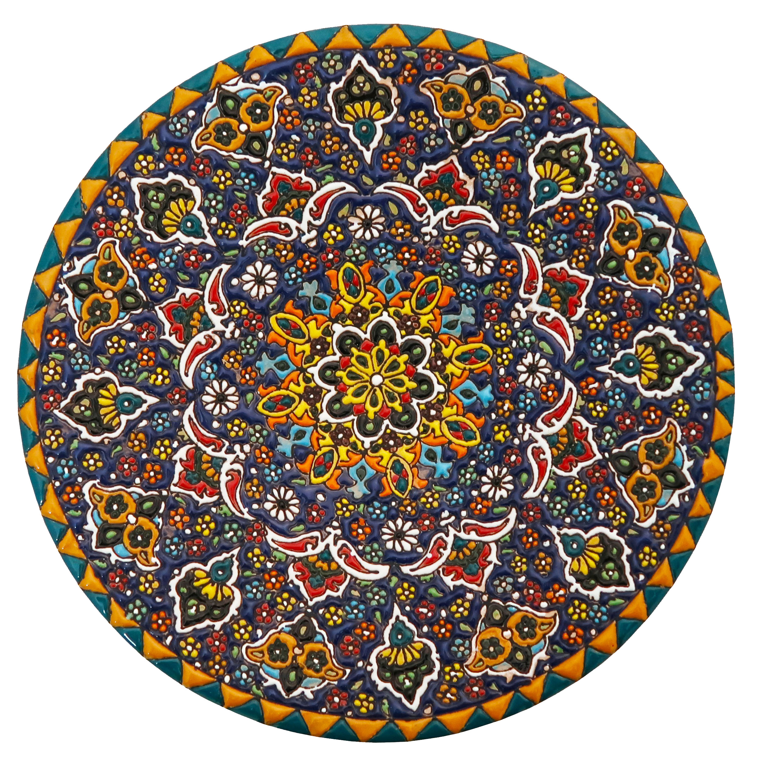 بشقاب میناکاری مدل Plt-C-DB43--25