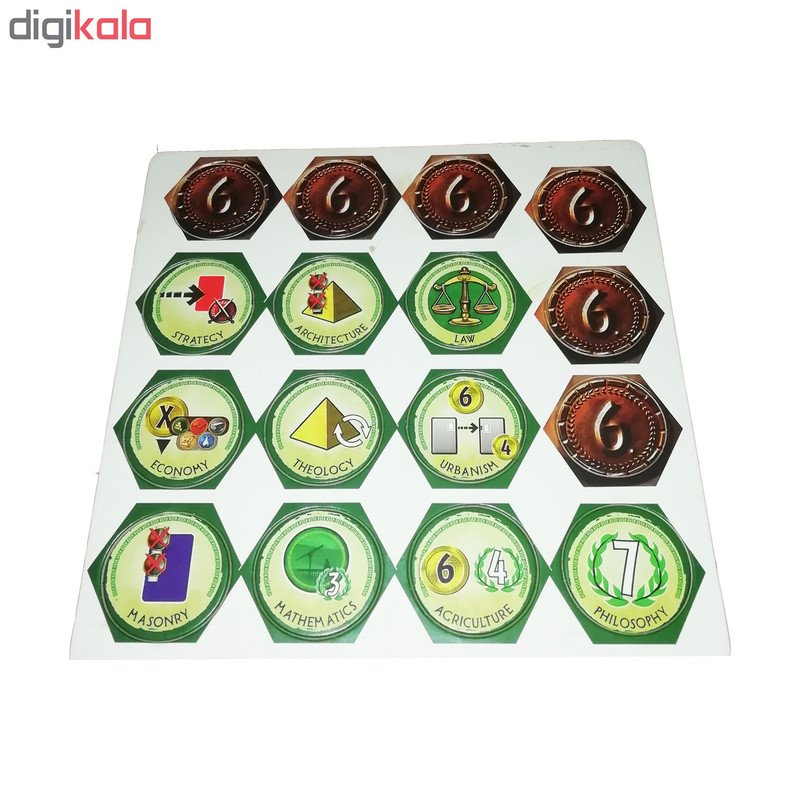 بازی فکری مدل 7wonders duel