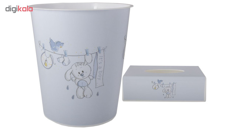 ست سطل و جادستمال اتاق کودک طرح خرگوش کد 1047