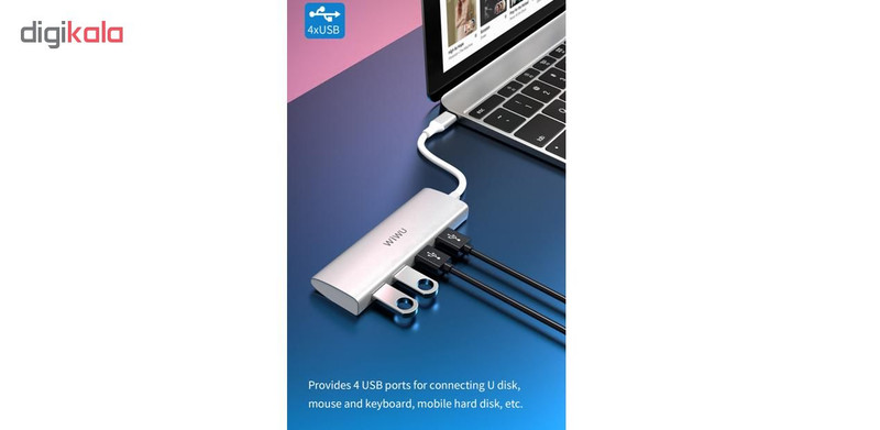 هاب 4 پورت USB-C ویوو مدل A440 1
