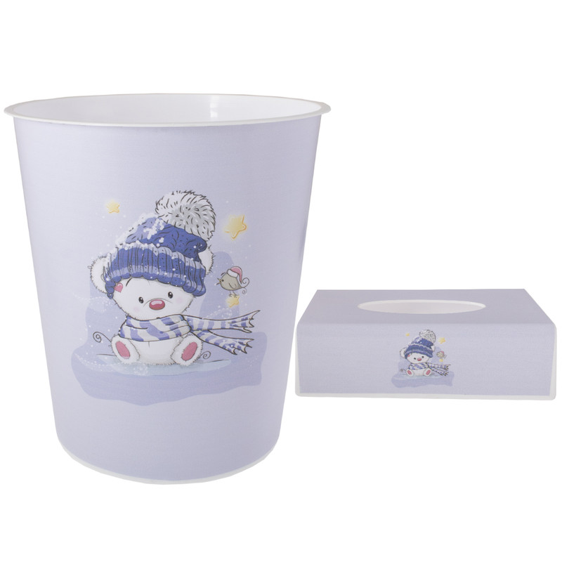 ست سطل و جادستمال اتاق کودک طرح خرس کد 0338