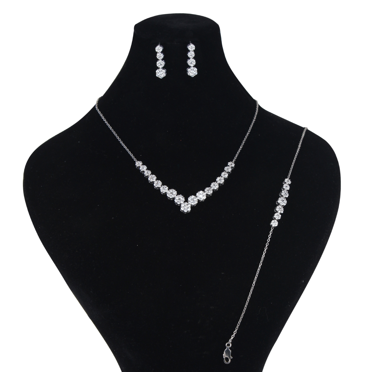 نیم ست نقره زنانه مد و کلاس کد 1000515