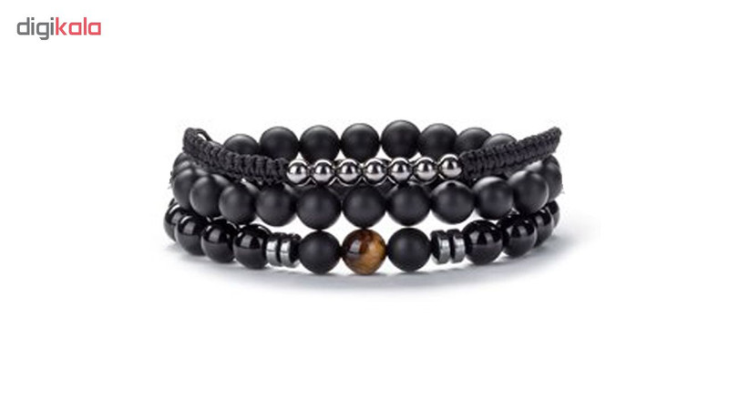 دستبند مردانه مدل دانلی کد M16 مجموعه 3 عددی سایز L