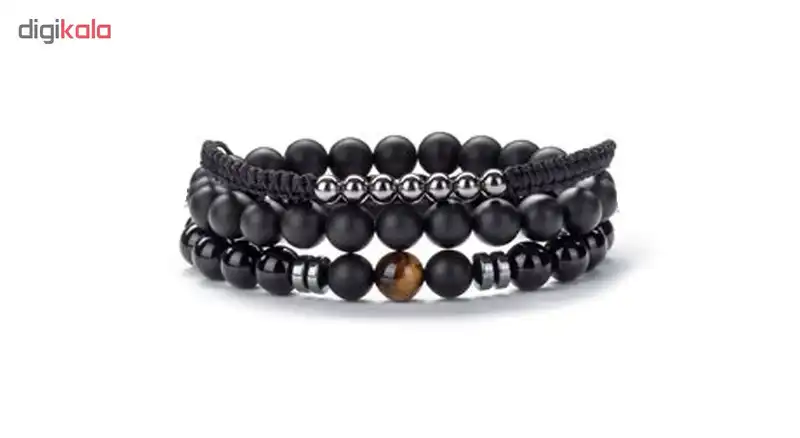 دستبند مردانه مدل دانلی کد M16 مجموعه 3 عددی سایز M