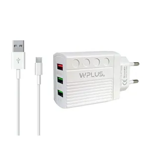 شارژر دیواری دبلیو پلاس مدل W-10 به همراه کابل تبدیل microUSB