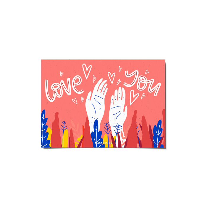 کارت پستال ماسا دیزاین طرح love کد postv165