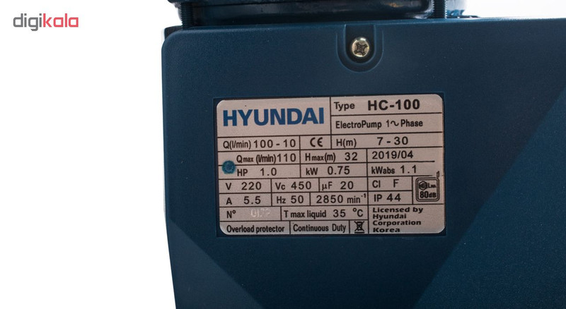 پمپ آب هیوندای مدل HC100