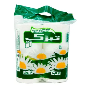 دستمال حوله کاغذی تبرک مدل AB12 بسته 2 عددی