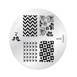 شابلون طراحی ناخن کناد کد m101