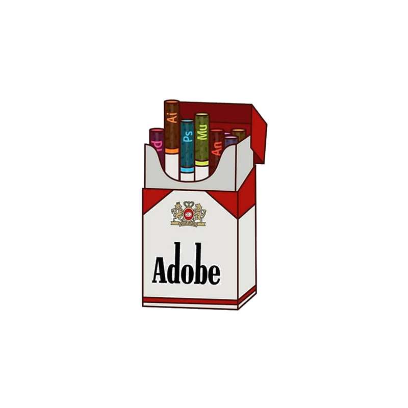 استیکر لپ تاپ ADOBE مقاوم