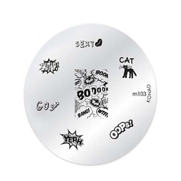 شابلون طراحی ناخن کناد کد m103