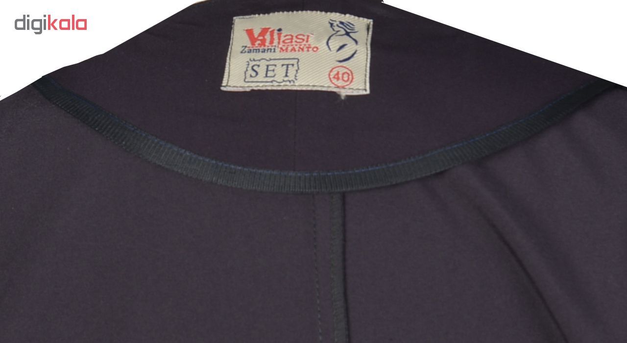 مانتو و شلوار زنانه مانتو ولیعصر کد 51304 -  - 16