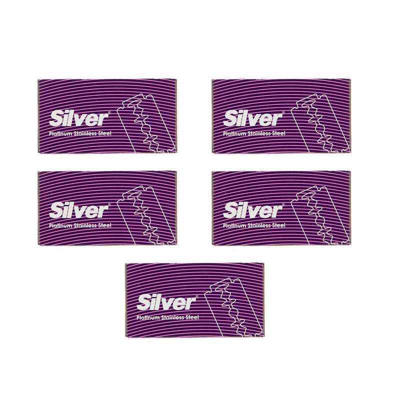 تیغ یدک سیلور مدل Double Edge مجموعه 5 عددی تیغ یدک سیلور مدل Double Edge مجموعه 5 عددی