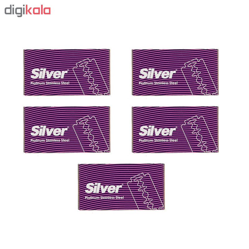 تیغ یدک سیلور مدل Double Edge مجموعه 5 عددی تیغ یدک سیلور مدل Double Edge مجموعه 5 عددی