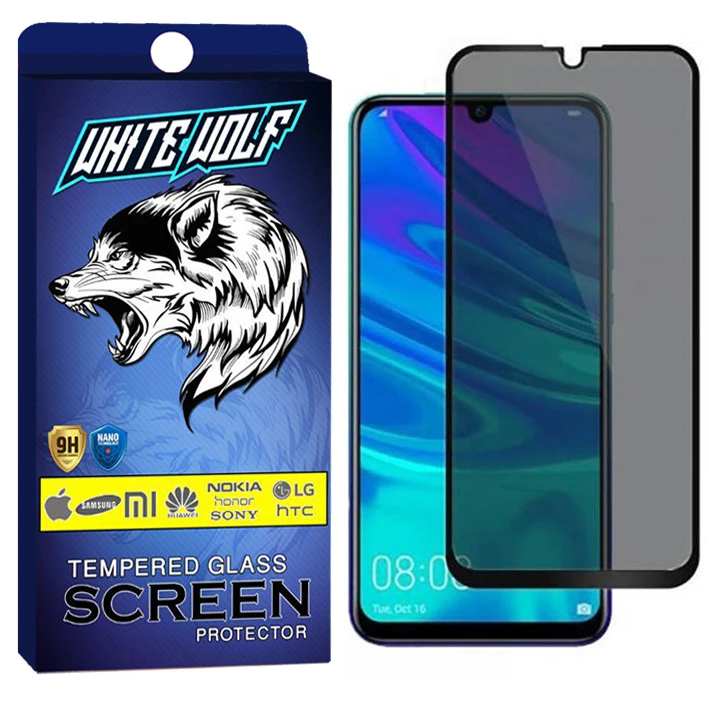 محافظ صفحه نمایش حریم شخصی وایت ولف مدل WGP مناسب برای گوشی موبایل سامسونگ Galaxy M10