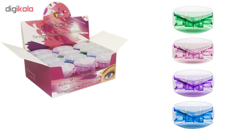 مداد تراش آرایشی آیکونیک مدل DPDD-15S مجموعه 4 عددی