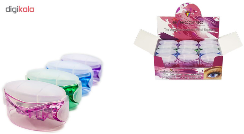 مداد تراش آرایشی آیکونیک مدل DPDD-15S مجموعه 4 عددی