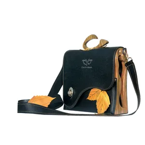 کیف دستی چرمی چوب چرم مدل AT-98