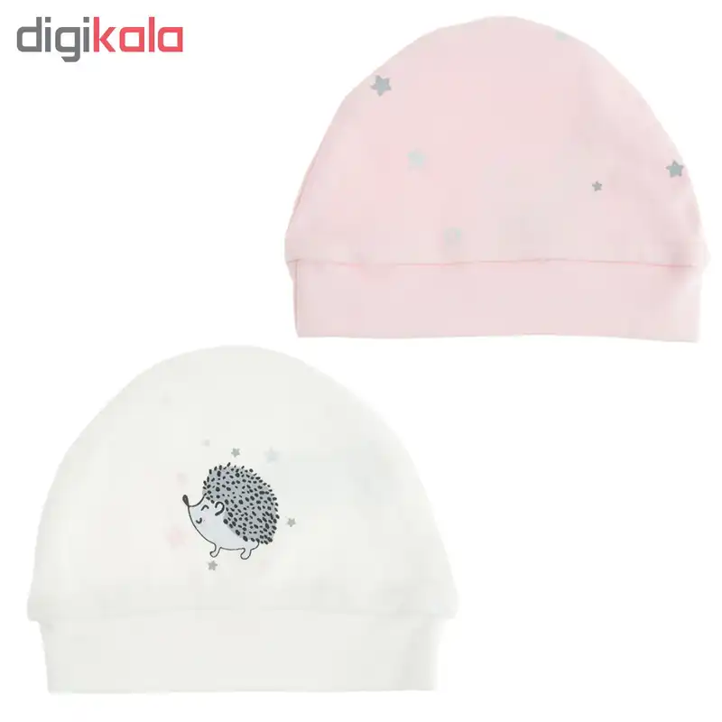 کلاه نوزاد جیکل مدل Jk902109-13 مجموعه 2 عددی